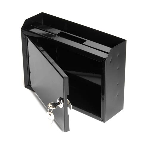 small metal drop box wall|door mounted drop box.